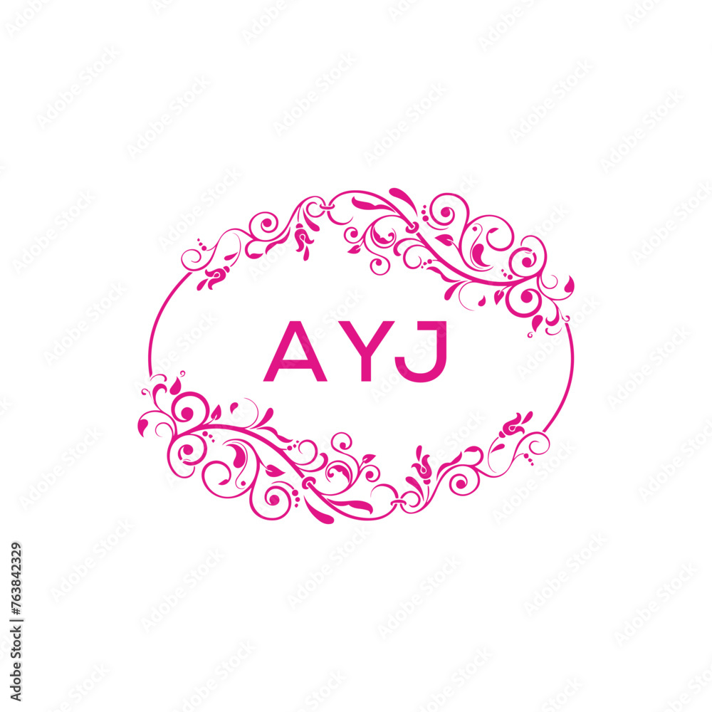 AYJ  logo design template vector. AYJ Business abstract connection vector logo. AYJ icon circle logotype.
