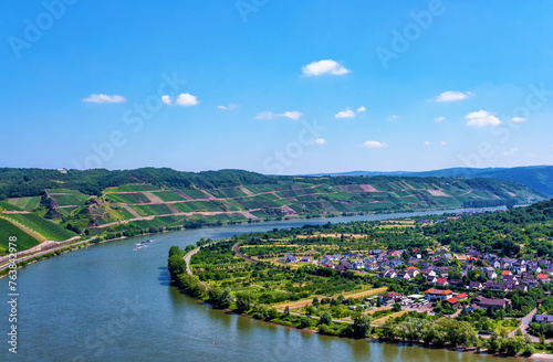 Big Rhine loop, Rhine river, Boppard, Rhineland-Palatinate, Germany, Europe. © Iryna Shpulak