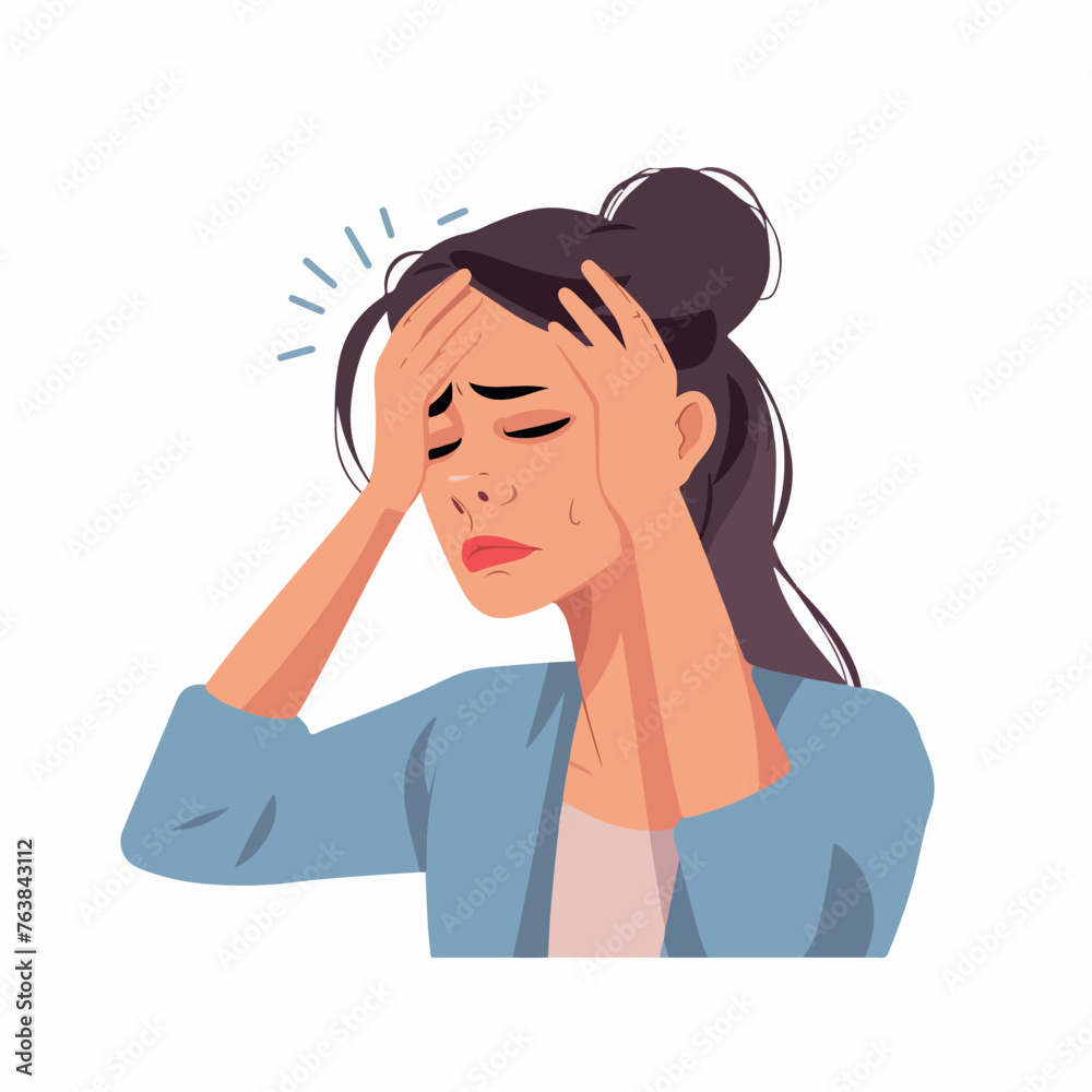 Headache in cartoon, doodle style. Image for t-shirt, web, mobile apps and ui. Isolated 2d vector illustration in logo, icon, sketch style, Eps 10. AI Generative Headache in cartoon, doodle style. Image for t-shirt, web, mobile apps and ui. Isolated 2d vector illustration in logo, icon, sketch style, Eps 10. AI Generative