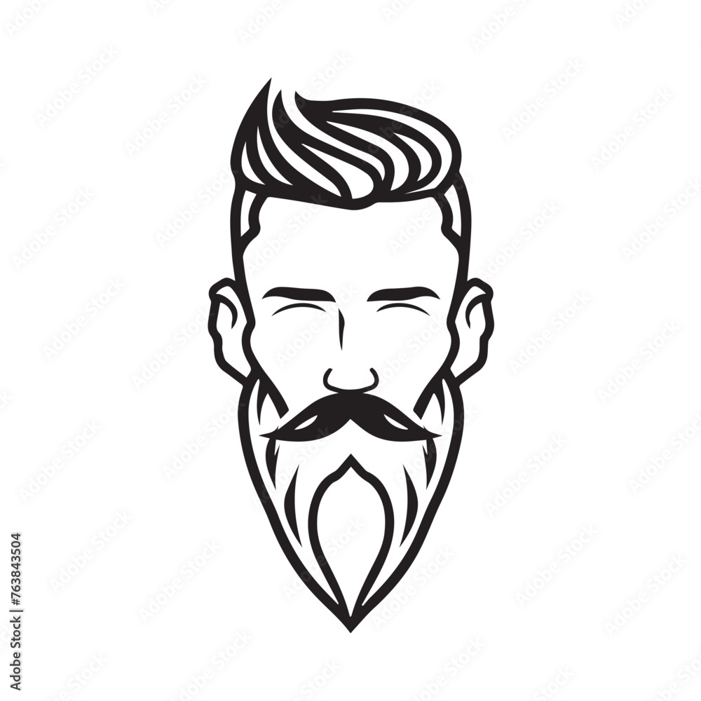 Bearded Man in cartoon, doodle style . Image for t-shirt, web, mobile apps and ui. Isolated 2d vector illustration in logo, icon, sketch style, Eps 10, black and white. AI Generative Bearded Man in cartoon, doodle style . Image for t-shirt, web, mobile apps and ui. Isolated 2d vector illustration in logo, icon, sketch style, Eps 10, black and white. AI Generative