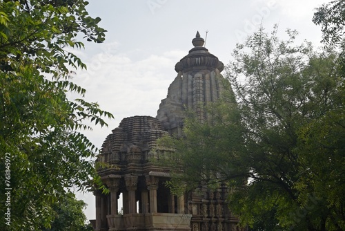 Exterior carving of chaturbhuj temple khajuraho , Madhya Pradesh, India 