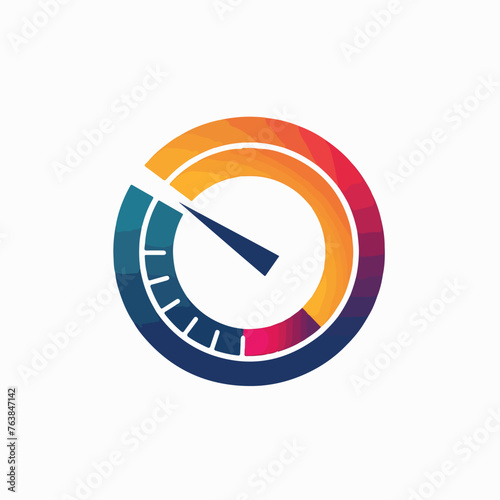 Speedometer in cartoon, doodle style. Image for t-shirt, web, mobile apps and ui. Isolated 2d vector illustration in logo, icon, sketch style, Eps 10. AI Generative