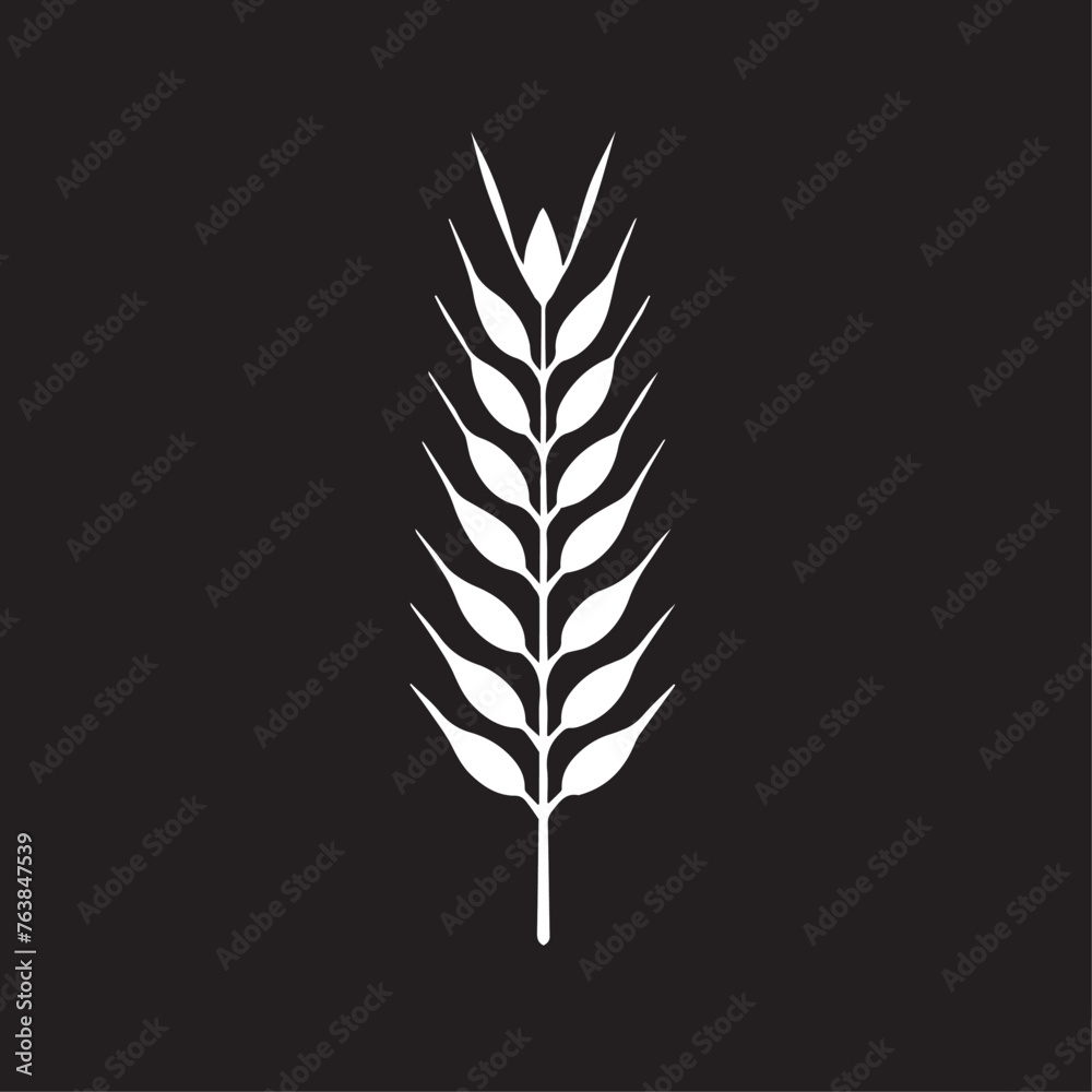 Wheat in cartoon, doodle style . Image for t-shirt, web, mobile apps and ui. Isolated 2d vector illustration in logo, icon, sketch style, Eps 10, black and white. AI Generative