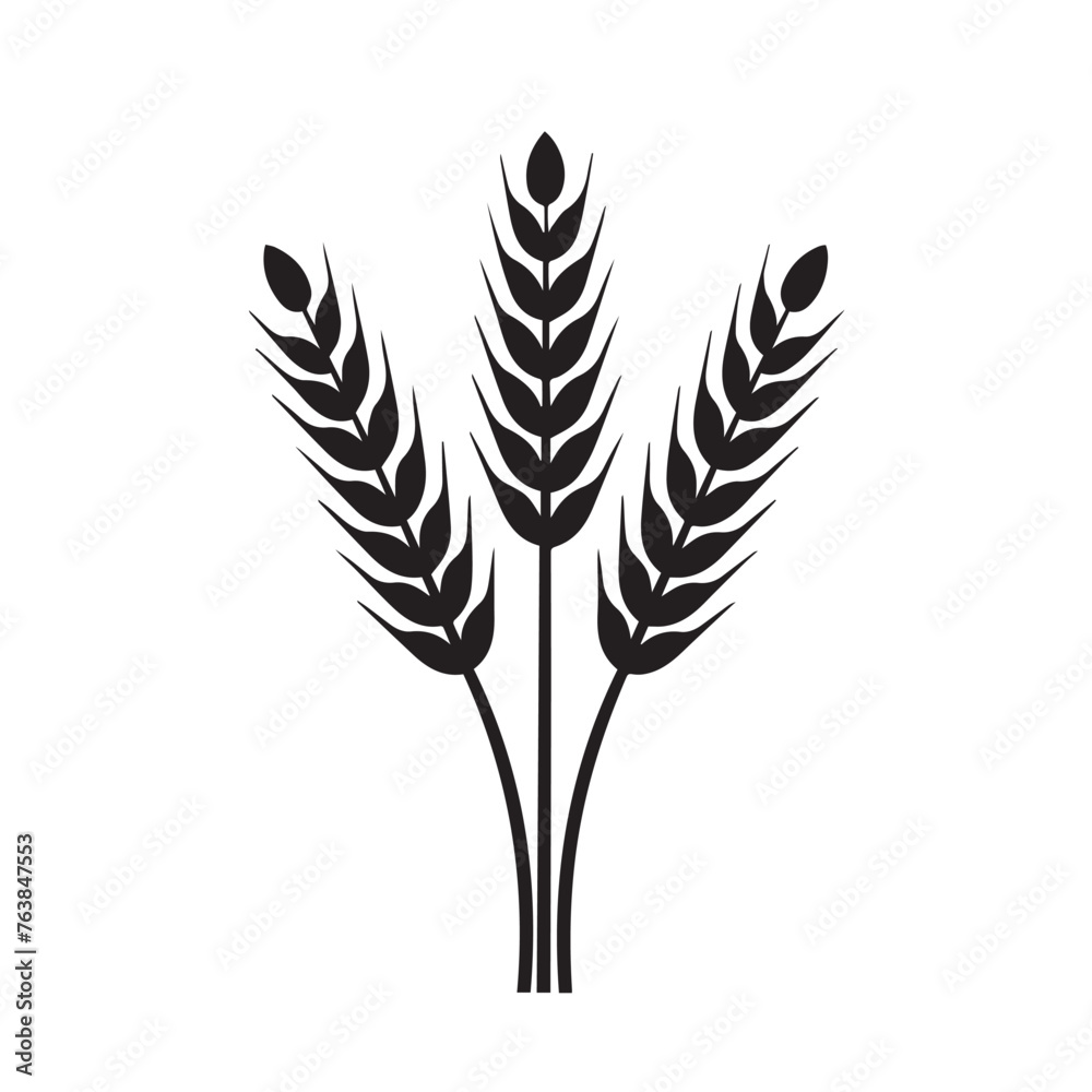 Wheat in cartoon, doodle style . Image for t-shirt, web, mobile apps and ui. Isolated 2d vector illustration in logo, icon, sketch style, Eps 10, black and white. AI Generative Wheat in cartoon, doodle style . Image for t-shirt, web, mobile apps and ui. Isolated 2d vector illustration in logo, icon, sketch style, Eps 10, black and white. AI Generative