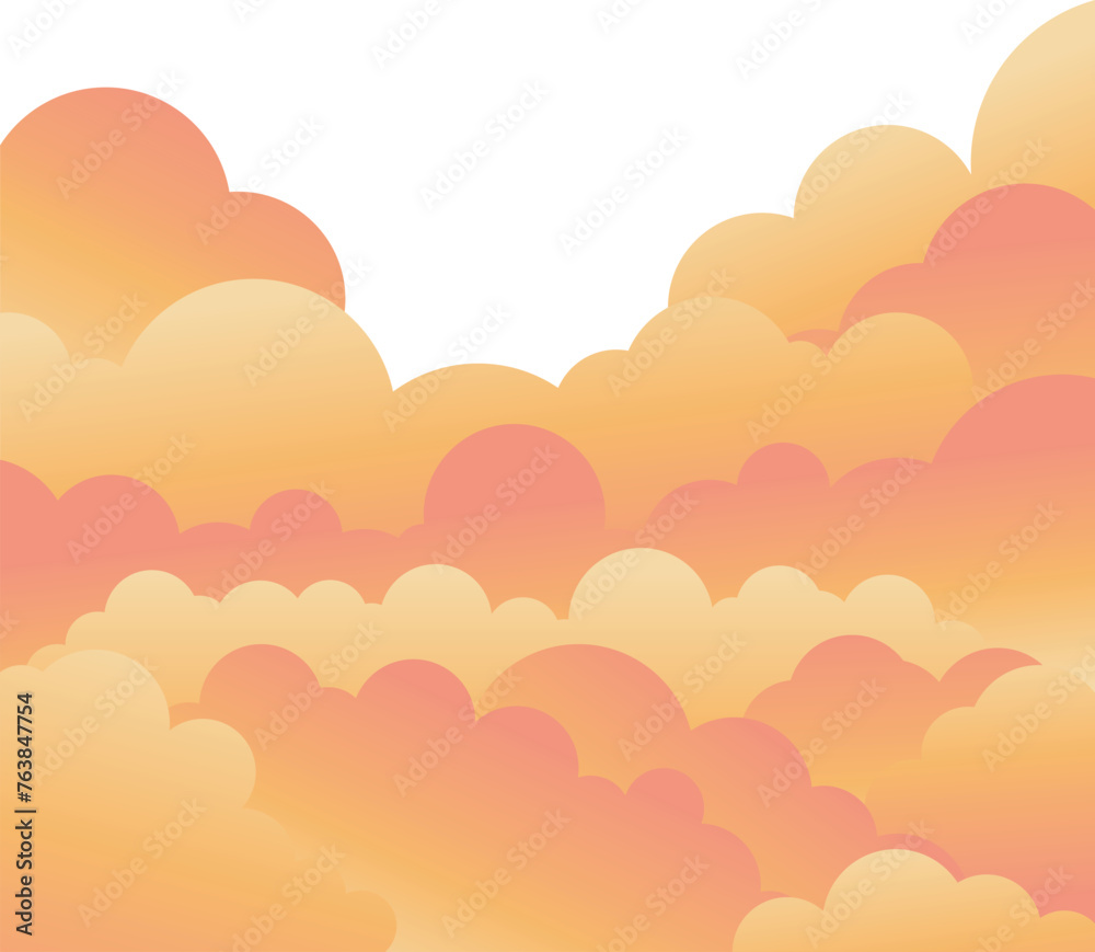 Simple Cloud With Transparent Background Abstract text box for poster, flyer, postcard, banner. Vector illustration