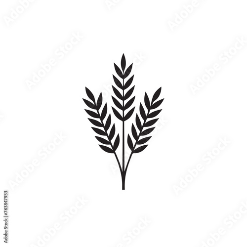 Wheat in cartoon, doodle style . Image for t-shirt, web, mobile apps and ui. Isolated 2d vector illustration in logo, icon, sketch style, Eps 10, black and white. AI Generative