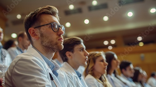medical students in university auditorium