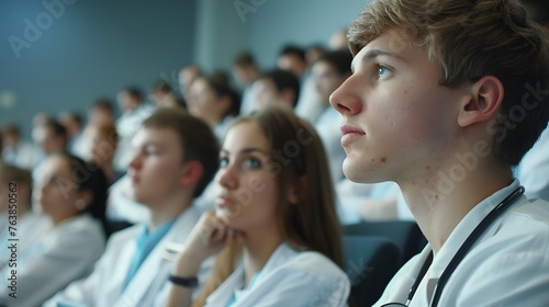medical students in lecture hall