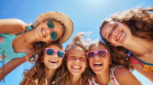 group of friends summer party  © megavectors