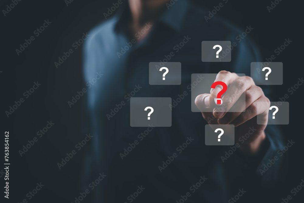 Concept of curiosity and uncertainty, as the question mark is used to represent a question or a point of inquiry