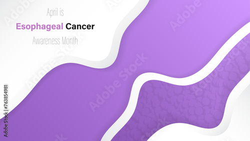 Esophageal Cancer Awareness Month, vector illustration