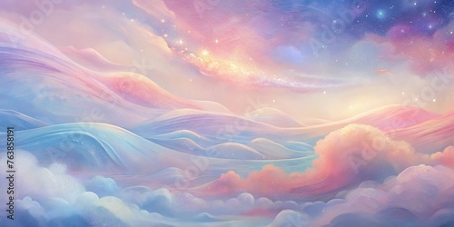 dreamy abstract background with soft pastel hues