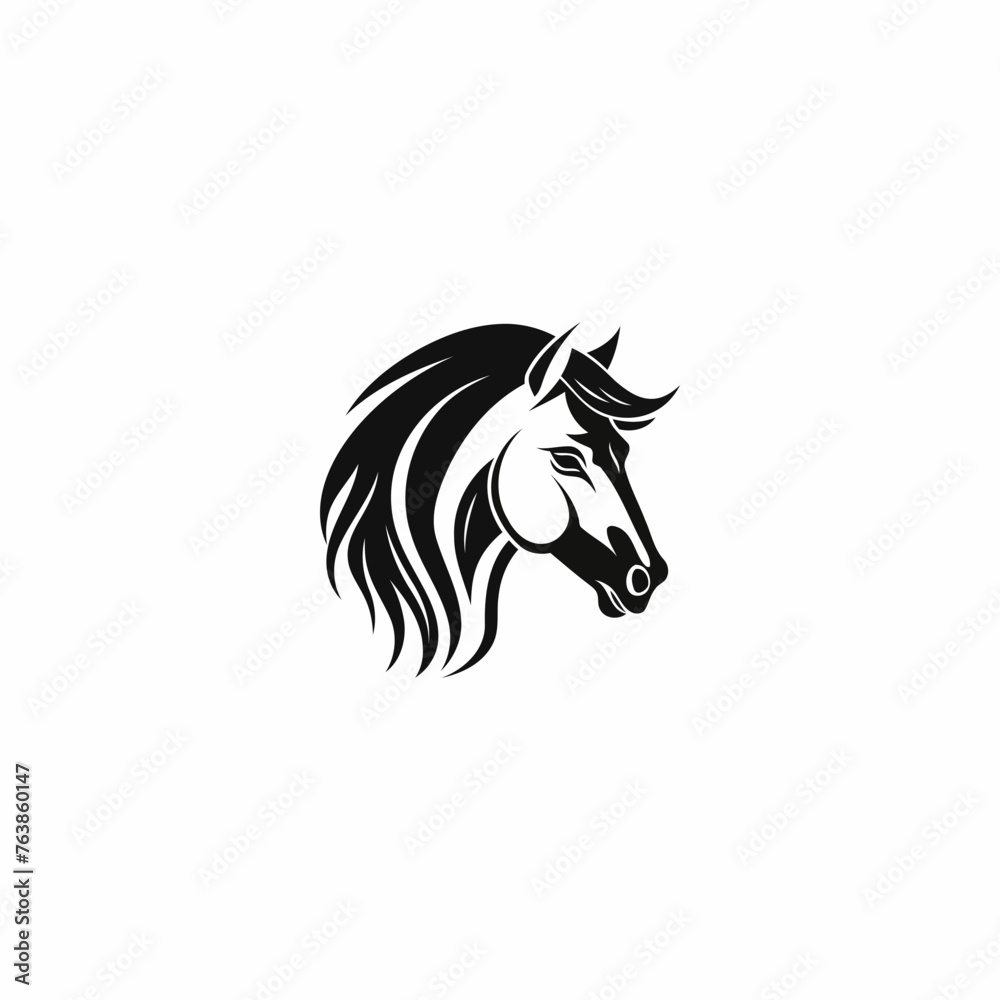 Horse logo design icon vector template