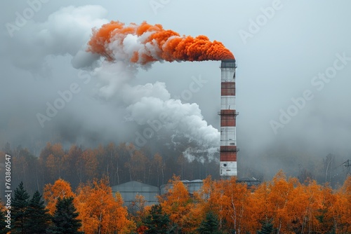 Air pollution from industries process professional photography photo