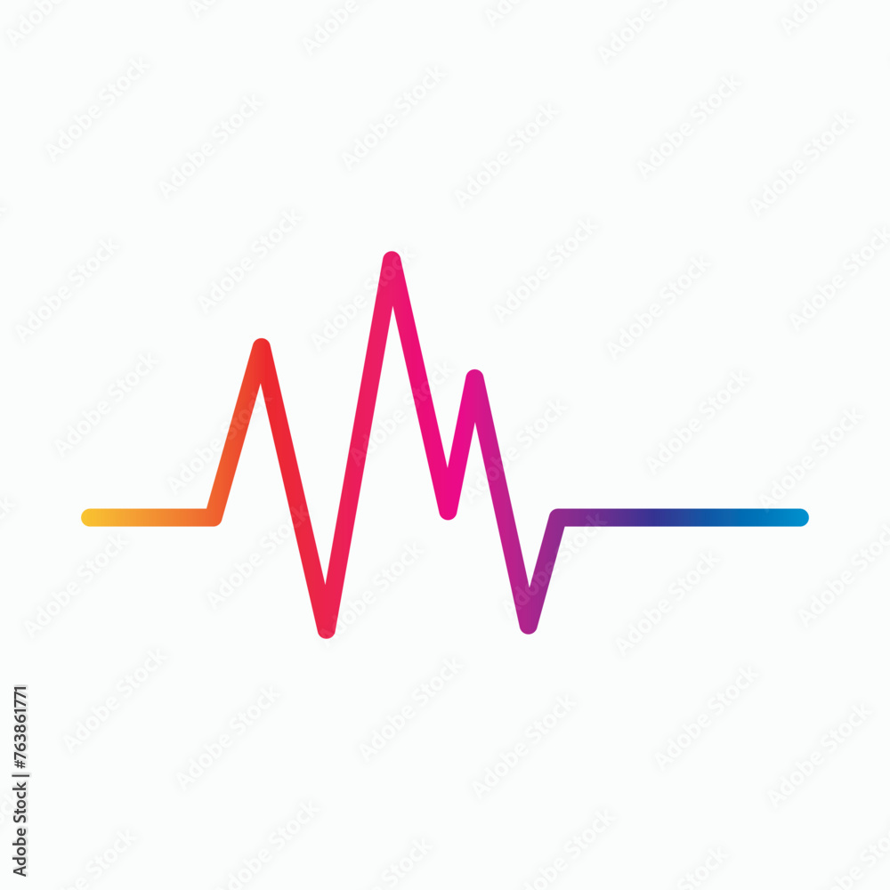 sound wave ilustration logo vector template
