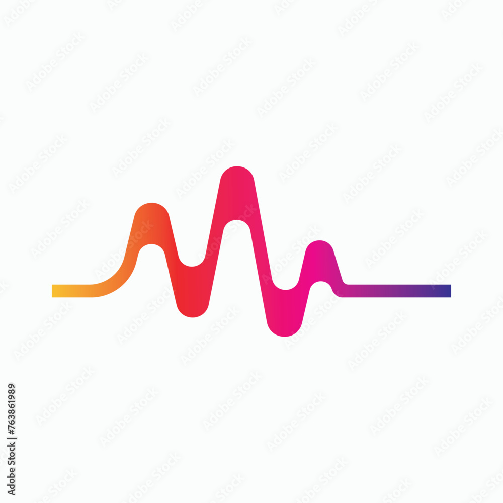 sound wave ilustration logo vector template sound wave ilustration logo vector template