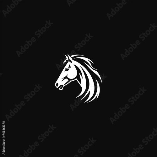 Horse logo design icon vector template © Lesuna