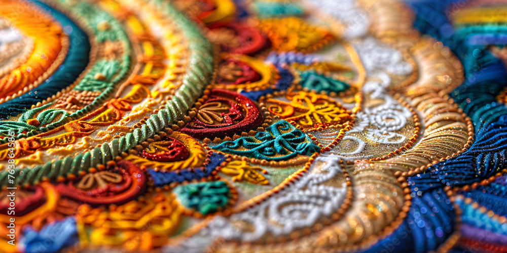 Vibrant Mandala Embroidery Vibrant Mandala Embroidery