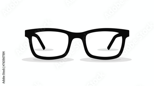 Eyeglasses icon design template flat vector
