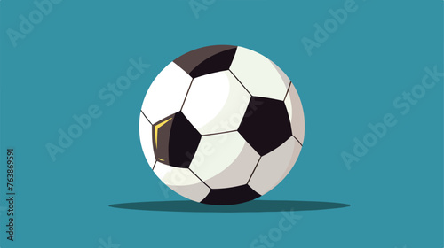 Football flat vector isolated on white background --