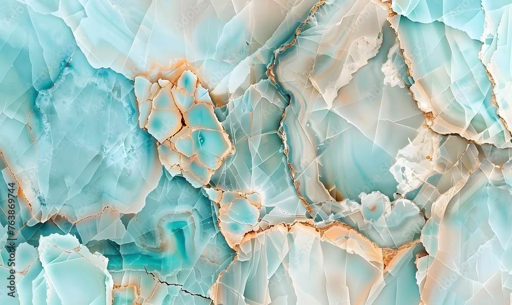 Abstract beige turquoise marbled stone, marble mosaic tile wallpaper texture, Generative AI Abstract beige turquoise marbled stone, marble mosaic tile wallpaper texture, Generative AI