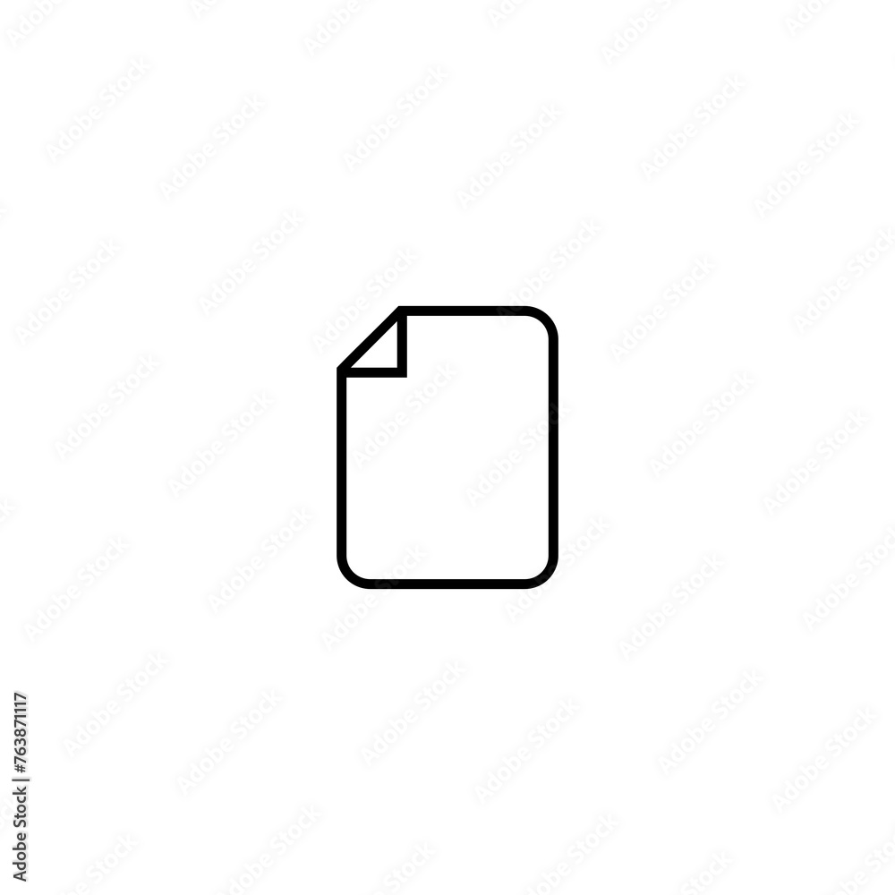Document, Paper icon isolated on transparent background Document, Paper icon isolated on transparent background