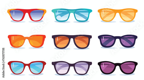 Glasses accessory design flat vector isolated on white