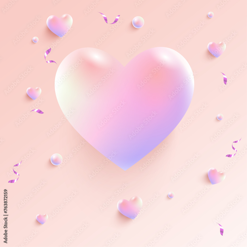 Vector heart background design vector illsutartion