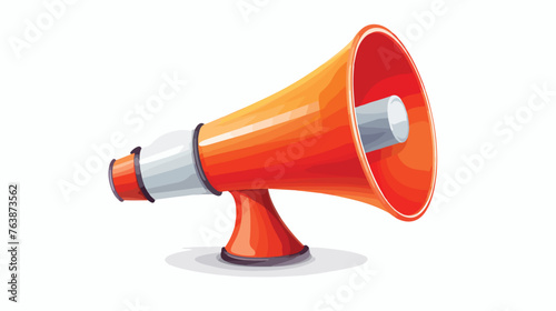 Handheld megaphone object flat vector isolated on white