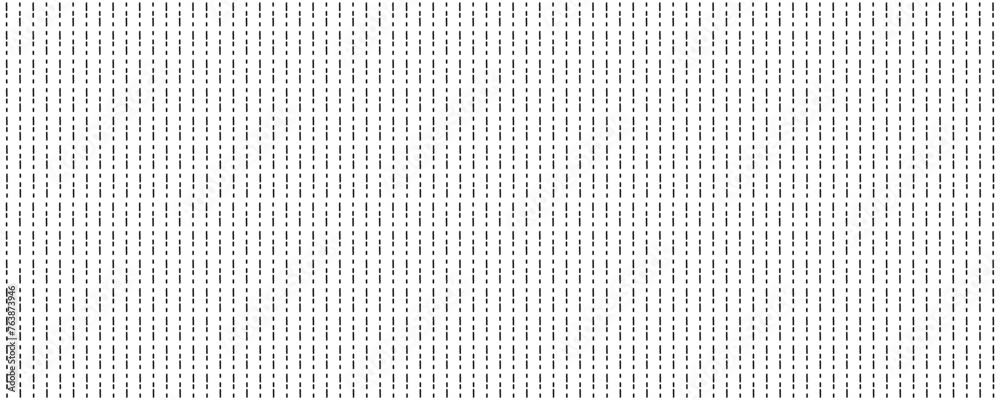 Horizontal small dash pattern background. Geometric transparent fashion print texture for fabric. Repeat vertical line style. Linear noise ornament with hand drawn straight brush stroke element
