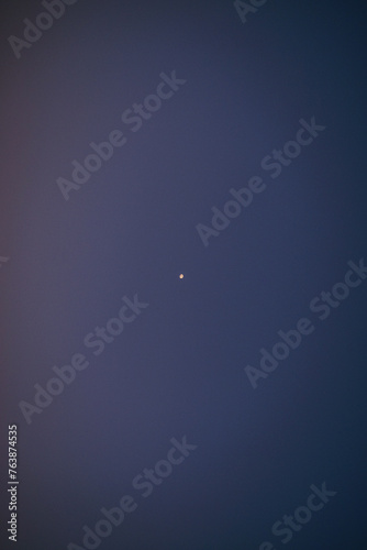 Moon under the beautiful sky