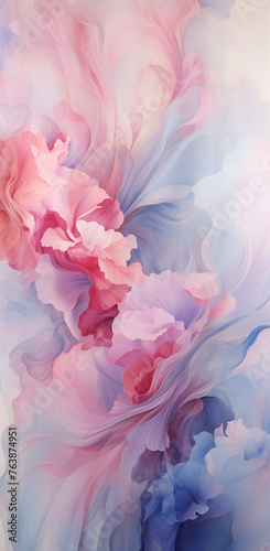Abstract watercolor background in pink and bluecolor.