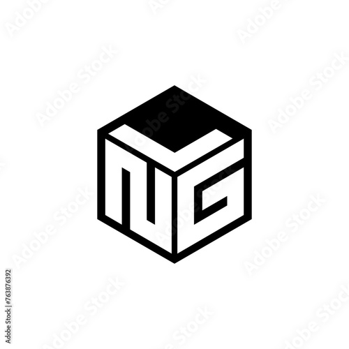 NGL letter logo design in illustration. Vector logo, calligraphy designs for logo, Poster, Invitation, etc.
