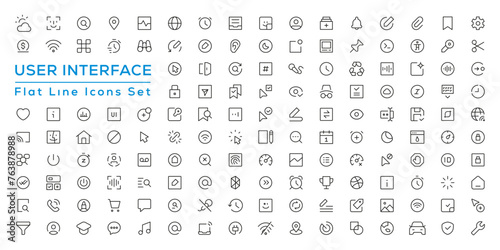 Mega set of ui ux icons  user interface icon set collection