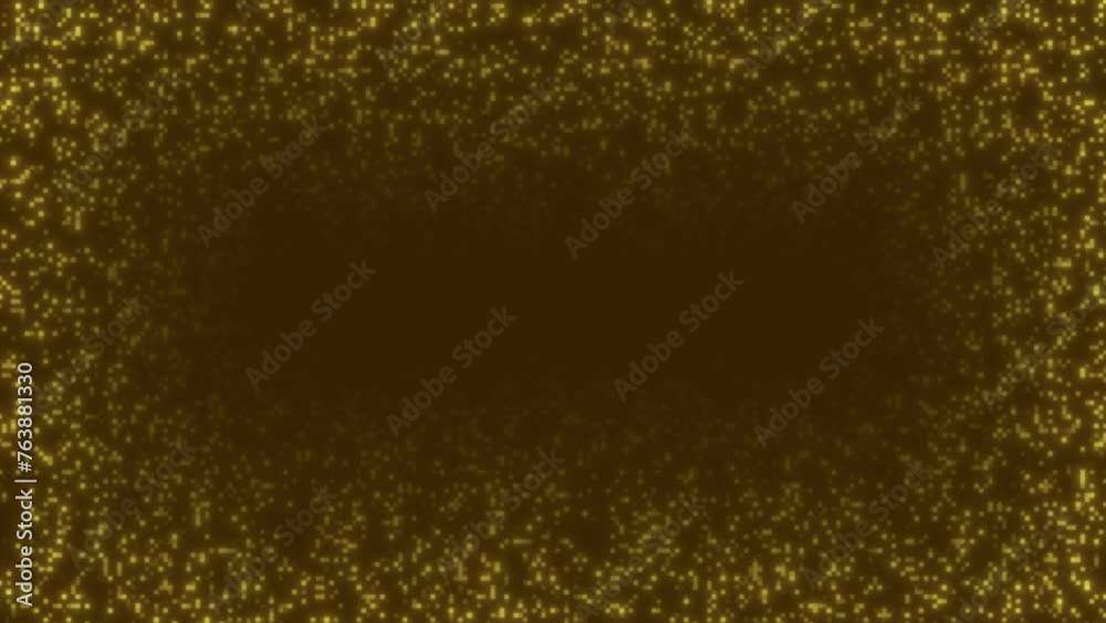 golden geometrical small square box pattern on orange background golden geometrical small square box pattern on orange background