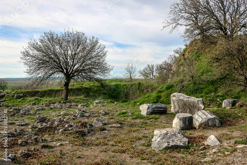 Ruins of the ancient city of Troy, Turkey