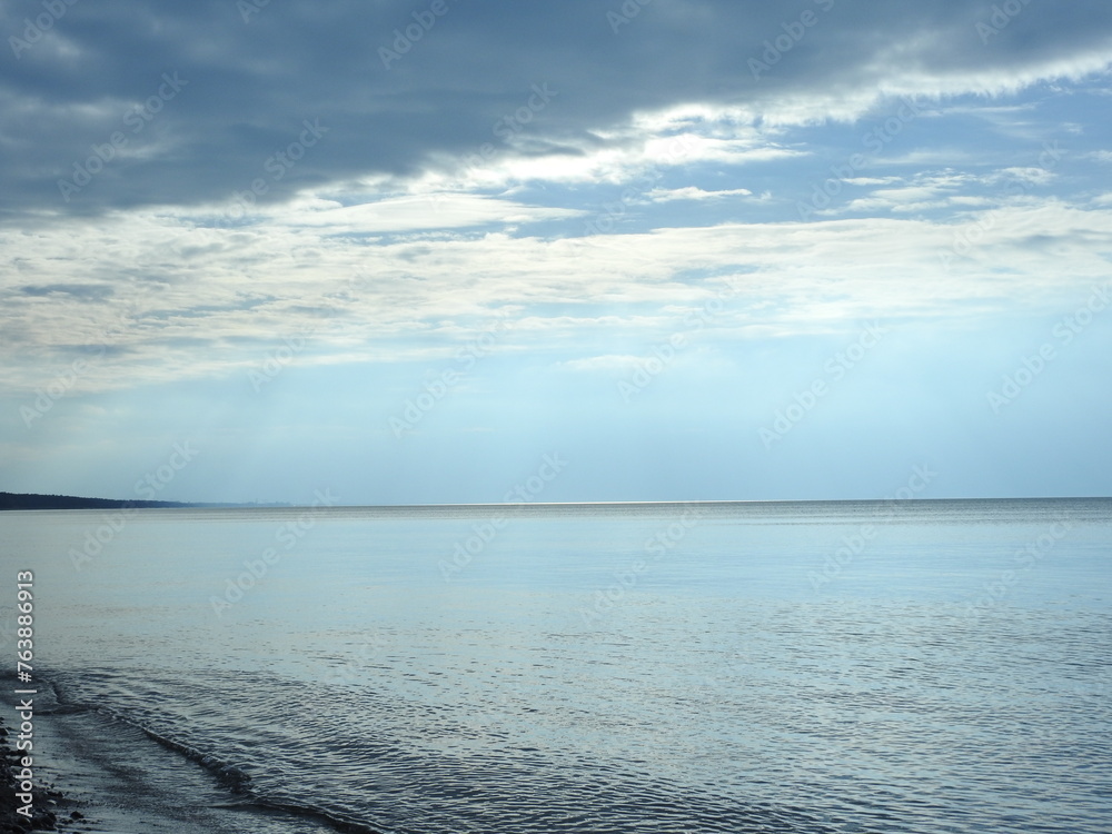 clouds over Baltic sea - obrazy, fototapety, plakaty 