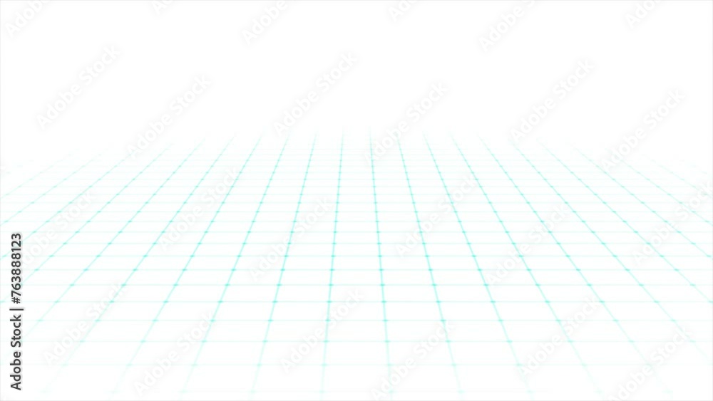 clean and clear cyan professional loop able background with cyan color grid moving slowly 