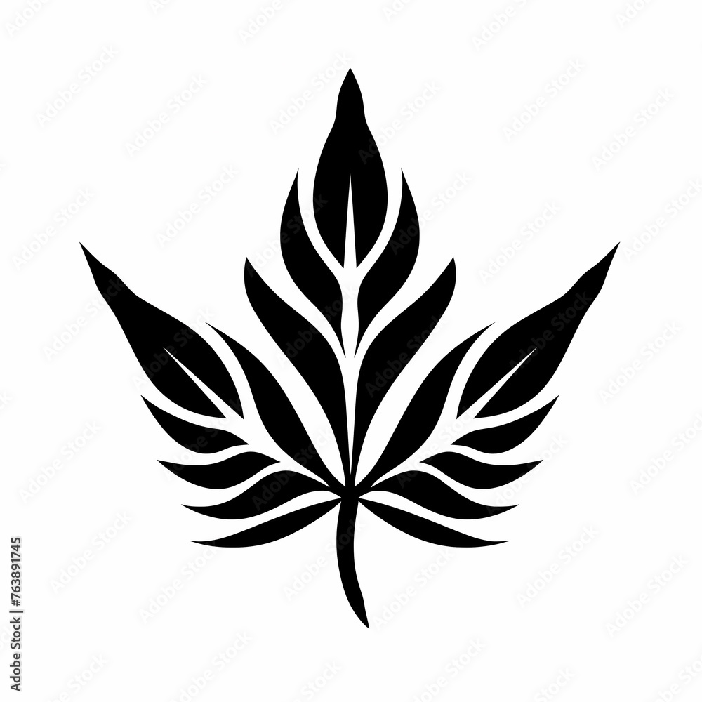 logo illustration of cannabis