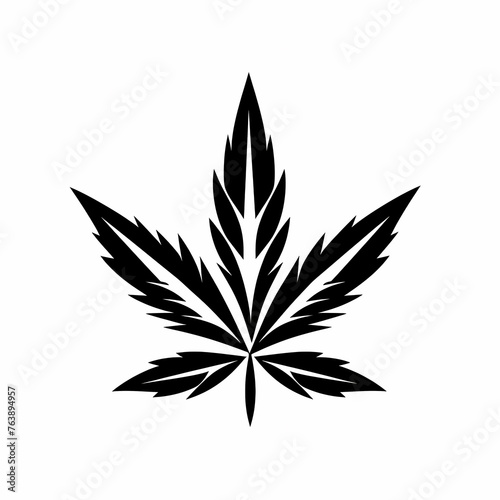 logo illustration of cannabis © Raffaza
