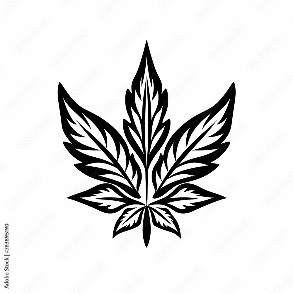 logo illustration of cannabis logo illustration of cannabis