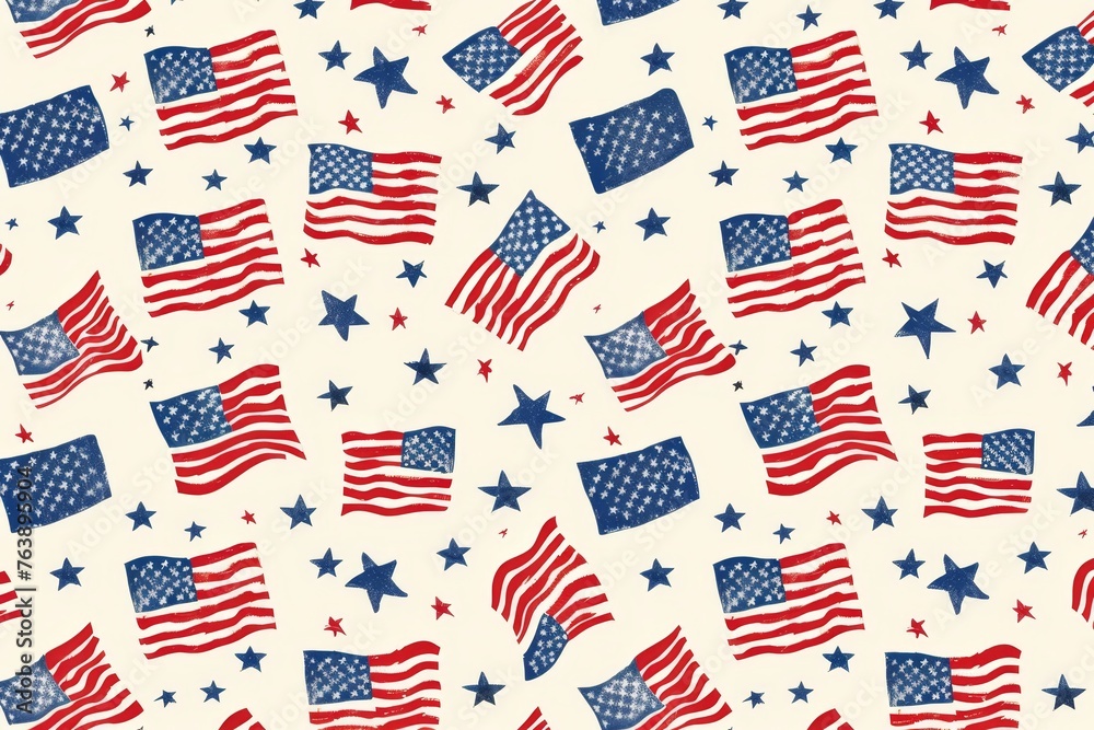 US presidential election. USA flag