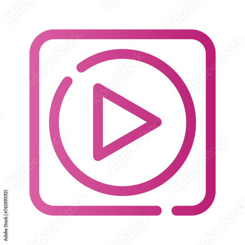 Free Download play gradient icon - GFXLoad