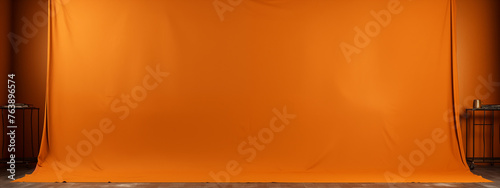 Minimalist Studio Backdrop with Side Tables