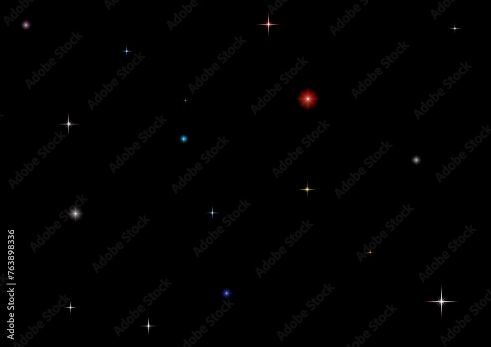 galaxy in a free space. 3D rendering