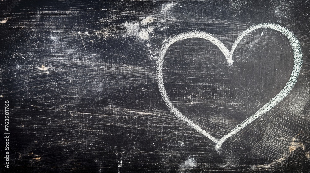chalk hand-drawn heart shape with copy space top view, heart shape hand-drawn with chalk closeup, heart shape chalk hand-drawn heart shape with copy space top view, heart shape hand-drawn with chalk closeup, heart shape