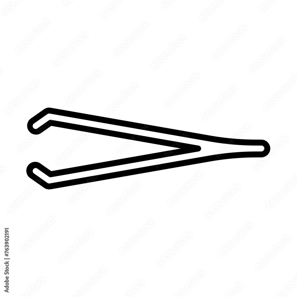 Tweezers icon line icon Tweezers icon line icon