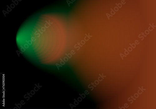 Fondo abstracto en negro, verde y naranja