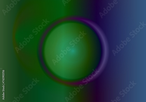 Fondo degradado verde azul con círculo central a modo de botón