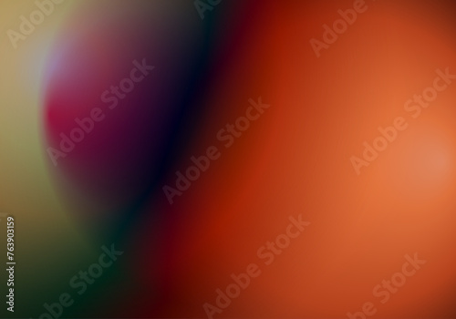 Fondo abstracto en degradado verde, azul, negro, rojo y naranja